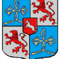 blason sur les livres de la bibliothèque de Nicolas Chevalier 1er président des Aides